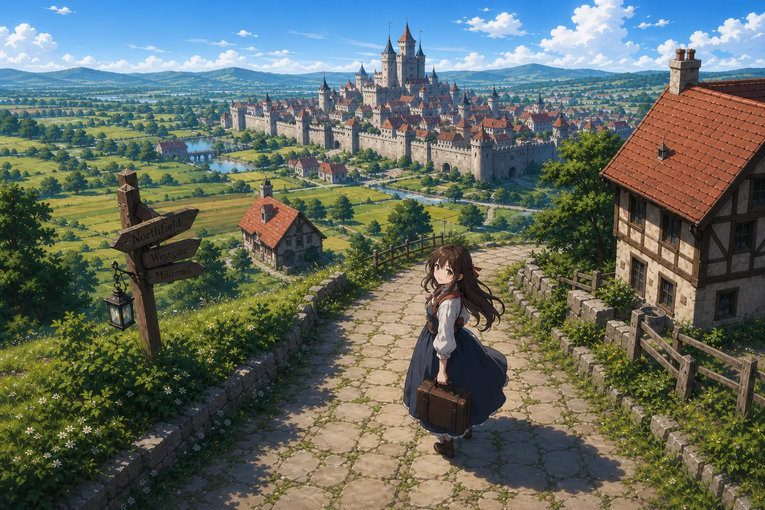 Anime style image generated with BuiltChat image generation